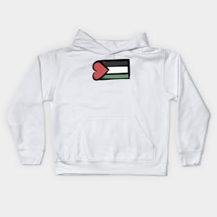 palestinian love flag Kids Hoodie